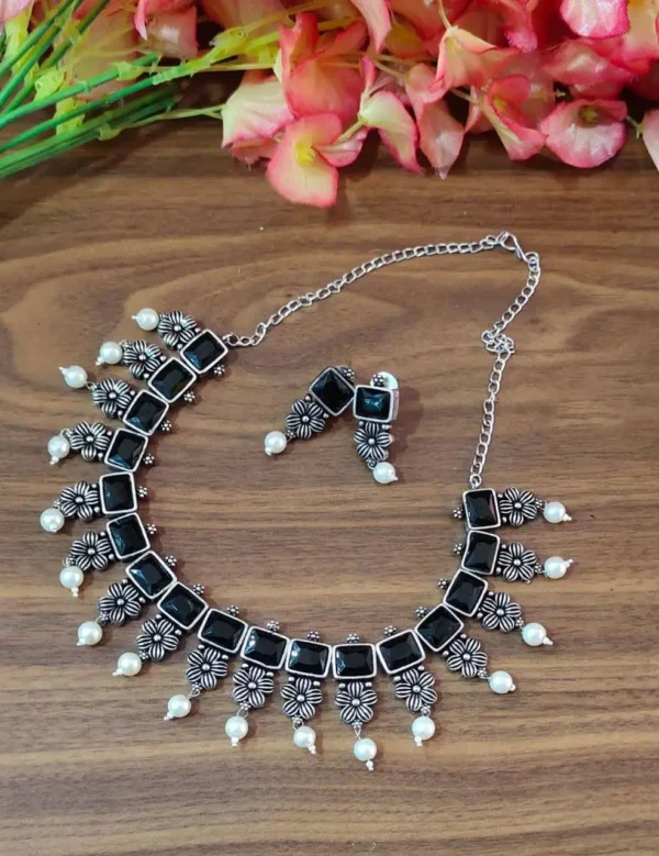 Oxidised German Silver Necklace