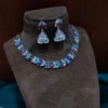 Stone Studded Necklace With Jhumka