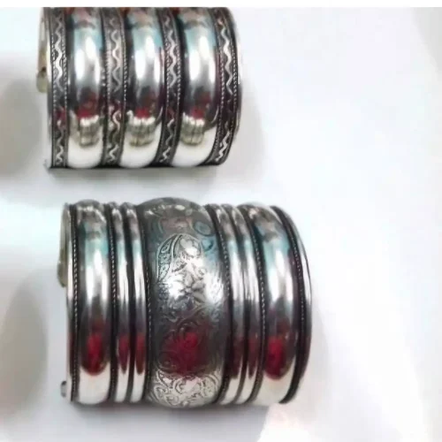Oxidized Silver Wide Kada