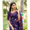 Cotton Saree with Pom Pom Lace