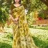 Cotton Saree with Pom Pom Lace
