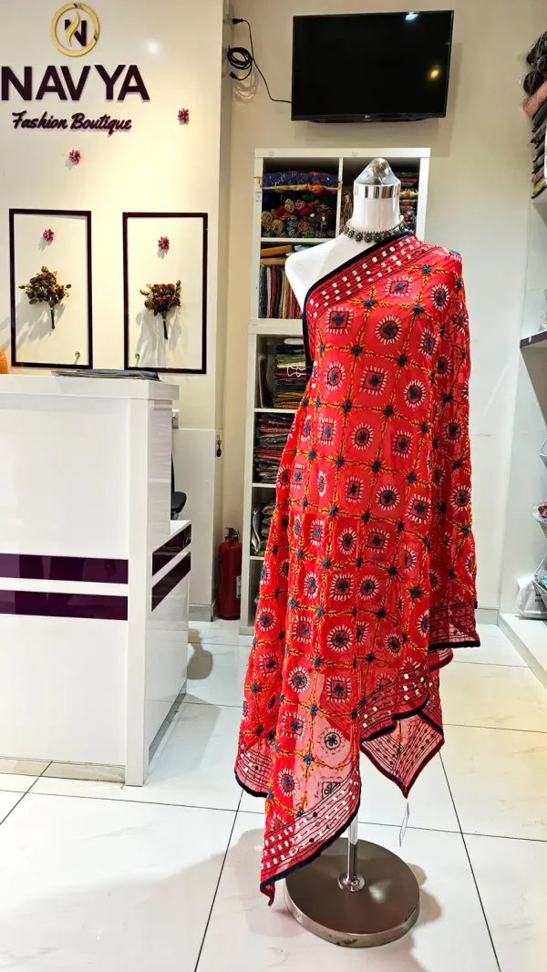 Phulkari Dupatta on Chiffon