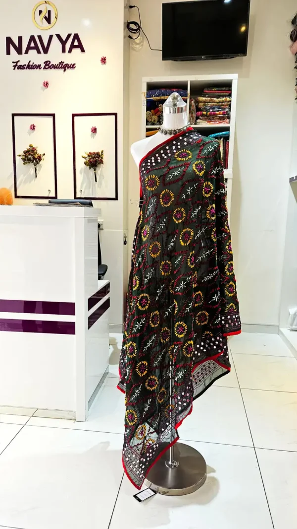 Phulkari Dupatta on Chiffon