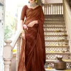 Satin Chiffon Saree for Women