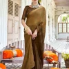Satin Chiffon Saree for Women