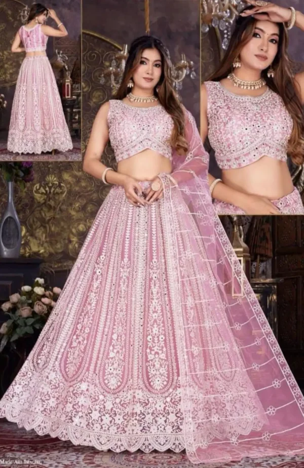 Party Wear Crop Top Lehenga Set