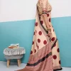 Polka Dot Printed Satin Saree