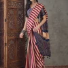 Satin Striped Saree
