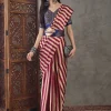 Satin Striped Saree