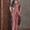 Satin Striped Saree