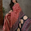 Satin Striped Saree