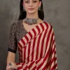 Satin Striped Saree