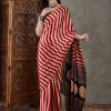Satin Striped Saree