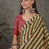 Satin Striped Saree