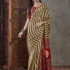 Satin Striped Saree