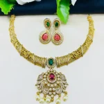 Gold Plated Choker Necklace Set