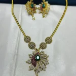 Gold Plated Peacock Design Necklace Set